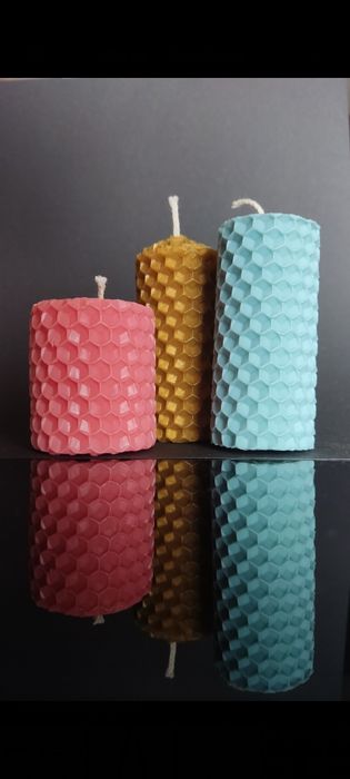 Свічки з вощини ручної роботи