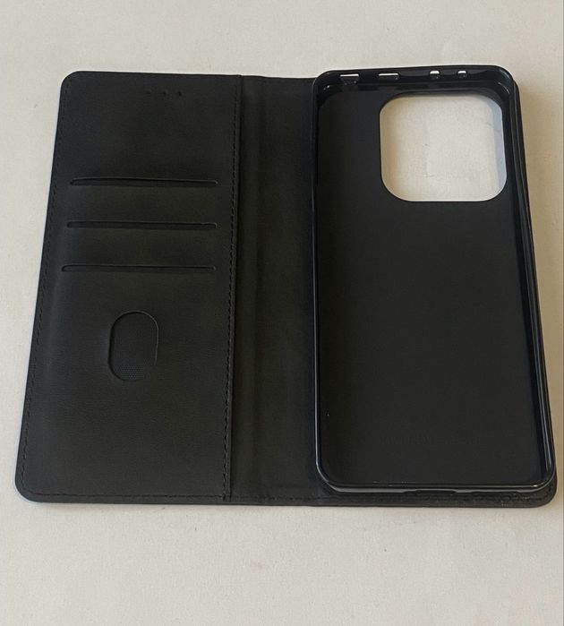 Чехол Xiaomi Redmi Note 14 4G Шкіра прошита Книжка з магнітом