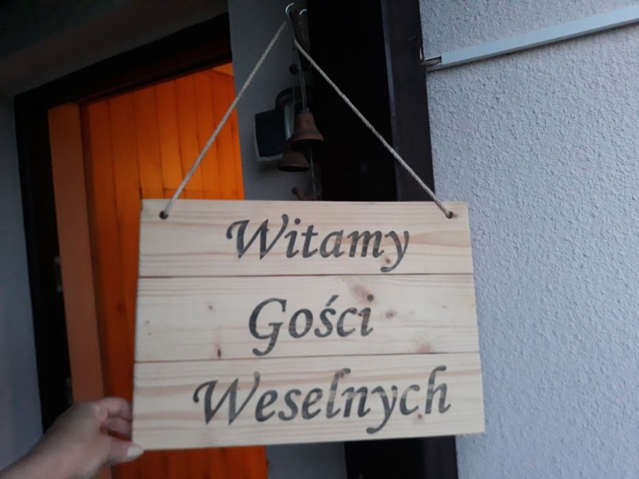Witamy gości weselnych tablica
