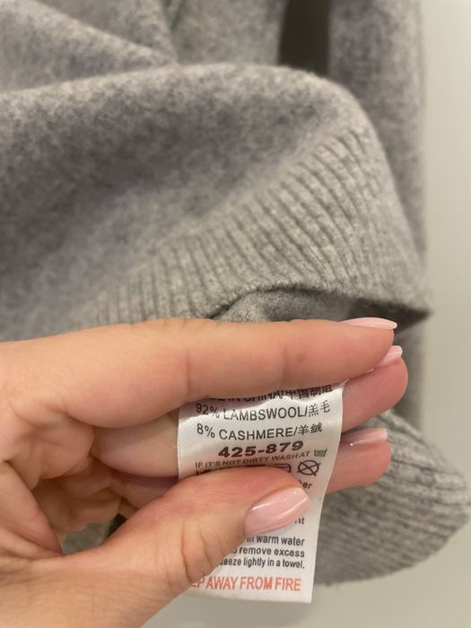 Кашемір zip светр XS гольф стиль cos