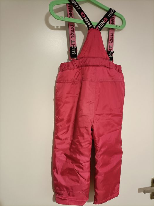 Spodnie zimowe ciepłe dla dziewczynki roz. 98 narciarskie