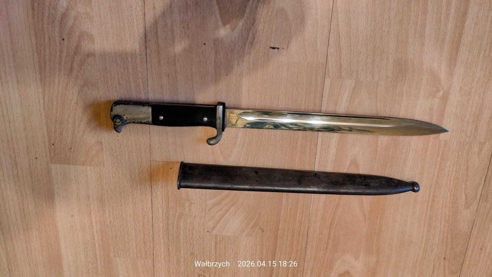 Bagnet niemiecki k 98 orginalny z pochwą