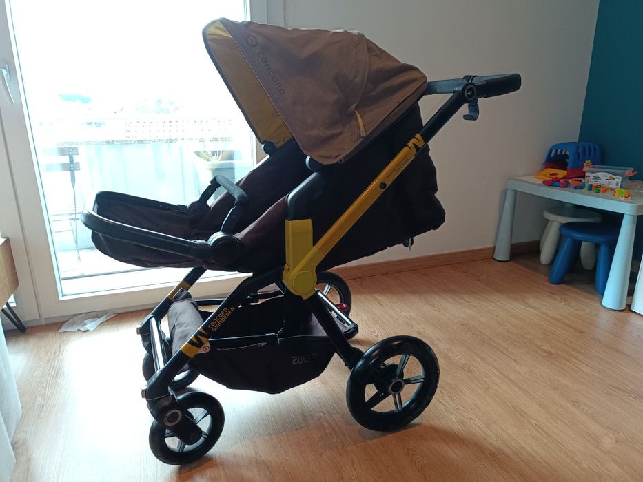 Carrinho de bebe Concord wanderer com conjunto de rodas extra
