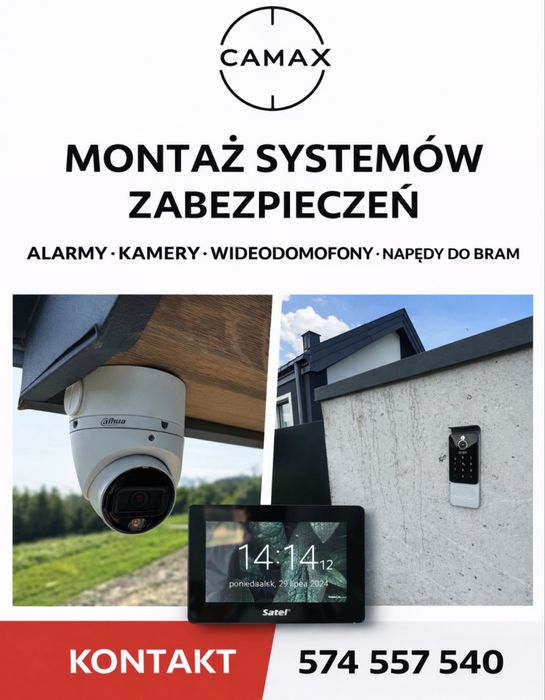 Montaż i serwis-kamery-alarmy-domofony-wideodomofony-wifi-napędy bram