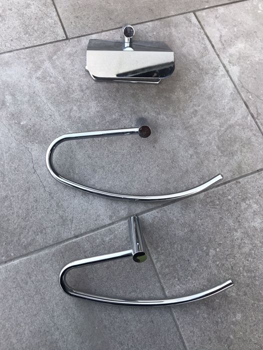 Toalheiros WC cromados - 4 peças