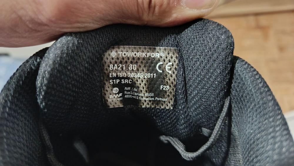 Sapatos de Segurança TOWORKFOR Super Set (Alumínio/Kevlar) - Como Novos