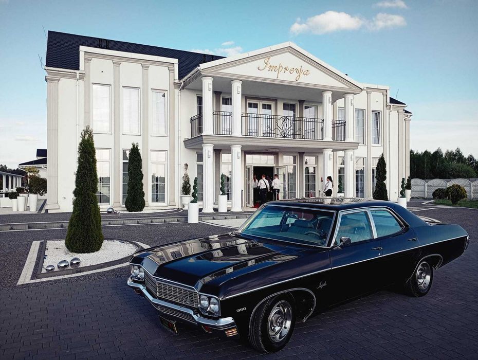Impala Supernatural czarna klasyk do ślubu auto samochód ślub wesele Klimatyzacja