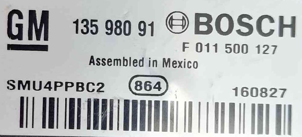Resistência da Chauffage / Sofagem 13598091 - OPEL ASTRA J