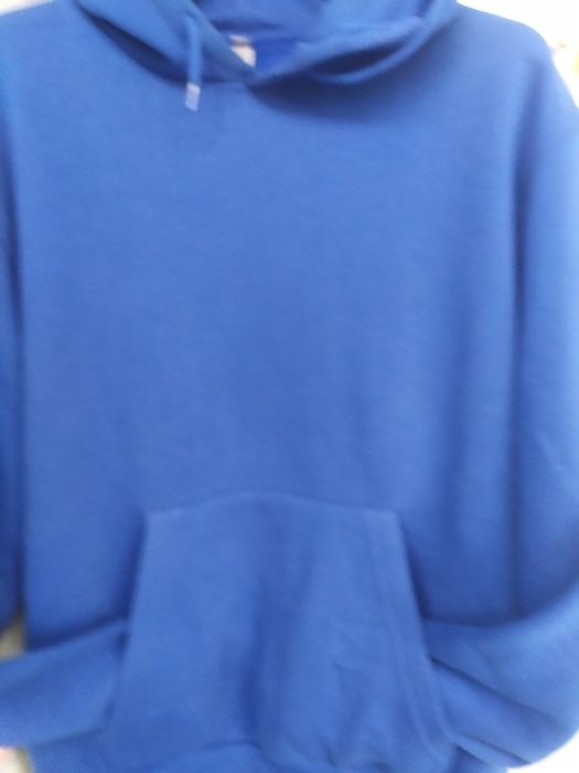 Camisola polar azul cardada