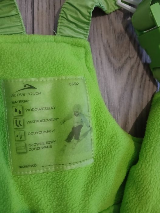 Spodnie narciarskie, ocieplane, zimowe.