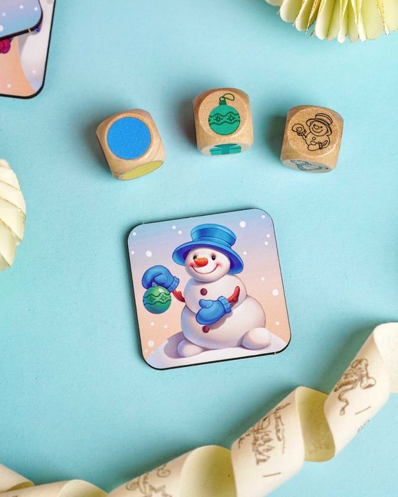 Gra w kości „Złap pierwszy” (Wersję zimową)