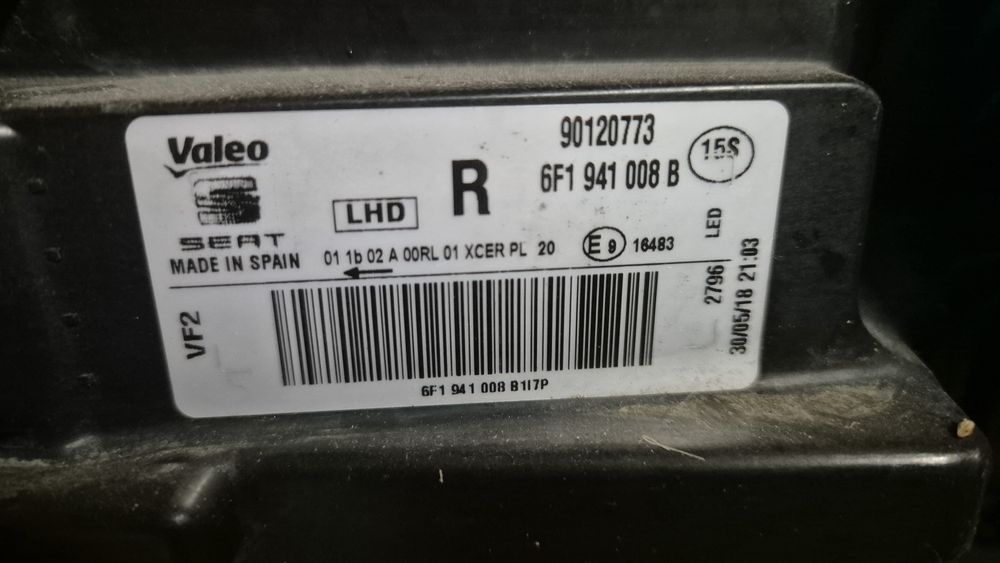 Lampa przednia Prawa SEAT IBIZA V Arona Full led