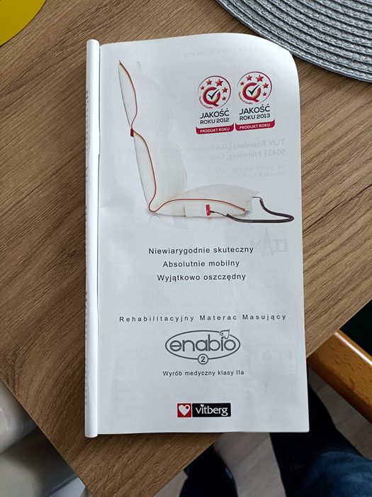 Materac masującym wraz z fotelem enablo 2