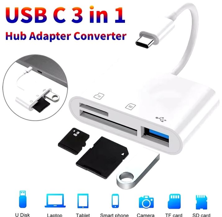 Адаптер для підключення SSD/HDD 2.5 та HDD 3.5.