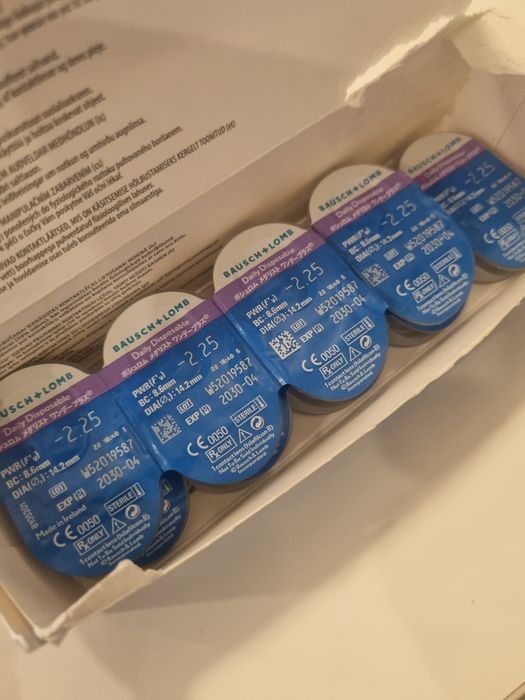 Soczewki jednodniowe Bausch&Lomb Soflens Daily disposable moc -2.25
