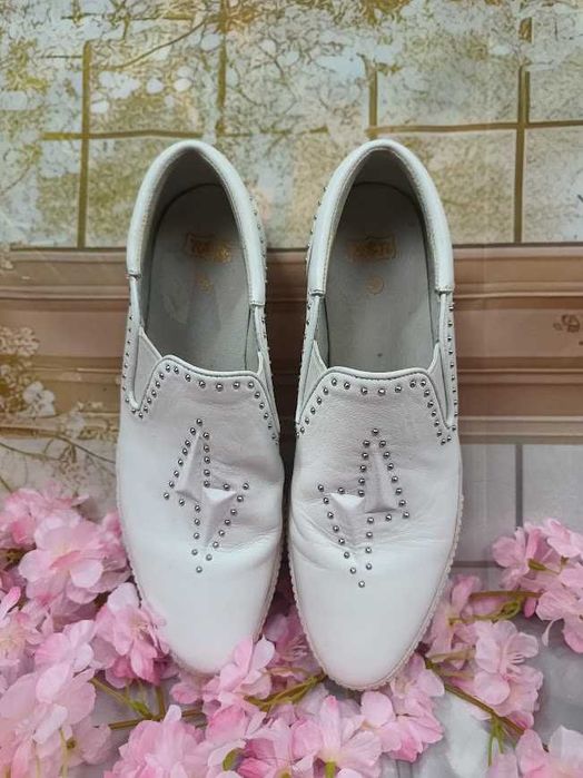 Buty damskie ASH białe skórzane slip-on rozmiar 40
