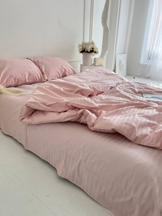 Комплект постільної білизни страйп-сатин