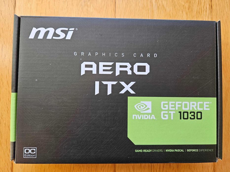 MSI GeForce GT 1030 Aero ITX Graphics Card, NVIDIA, 2GB GDDR564550508461571120