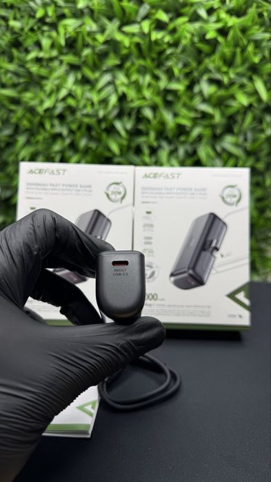 Качесвенный не большой павербанк 5000 mAh 20w PD QC Acefast гарантия