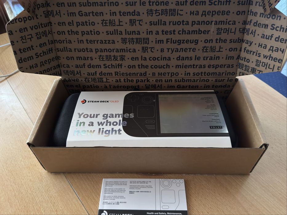 Steam deck oled 512+128gb + etui ochrony + folia ochronna