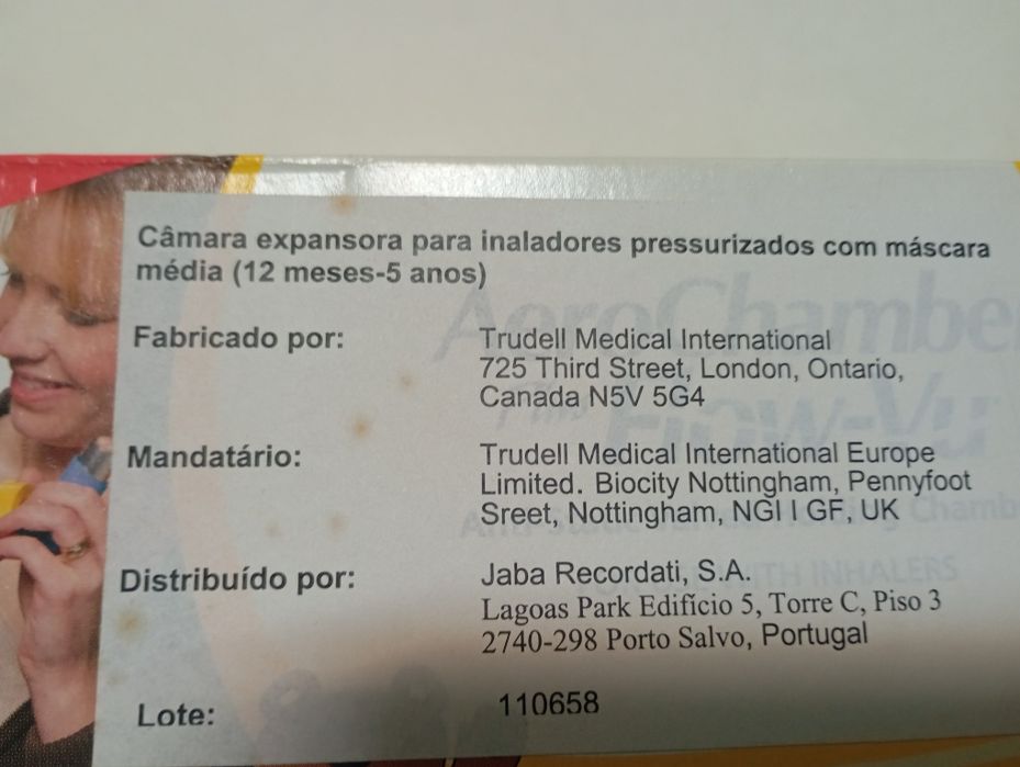 Câmara expansora inaladores