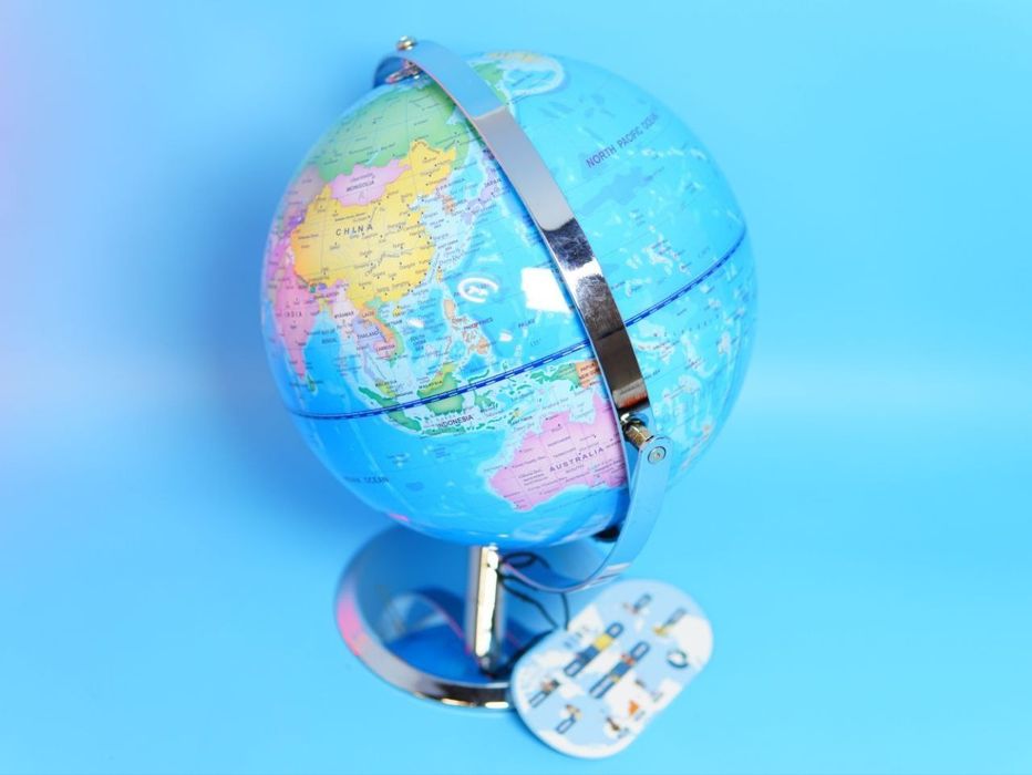 Вращающийся глобус мира VEVOR с подставкой 330,2 мм Учебный географиче