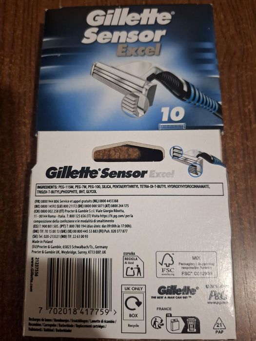 Gillette sensor excel  10
