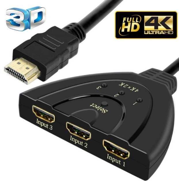 HDMI Switch 3в1 4K 60HZ / Hdmi світч 4К
