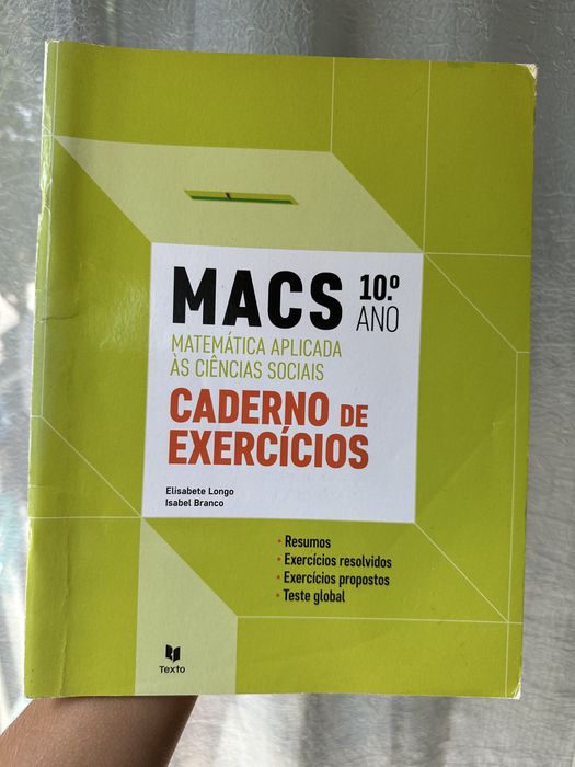 MACS – Preparação para Exame + Caderno de Exercício 10° Ano