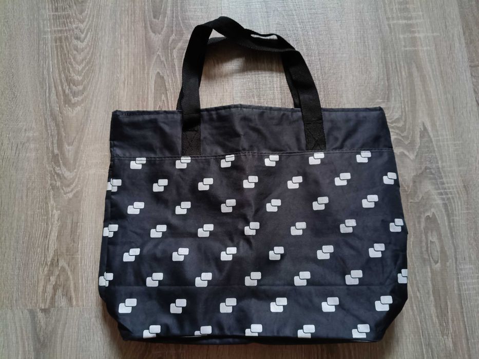 Damska torba shopper Czarna 43 x 32 x 12 cm