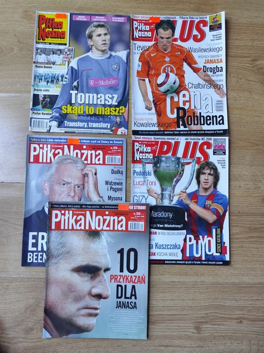 Piłka Nożna gazeta z 2006 kompletne z plakatami 5 szt