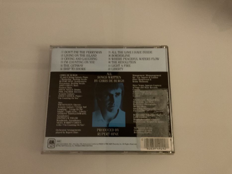 Chris de Burgh,Getaway,em CD.64739493962625121