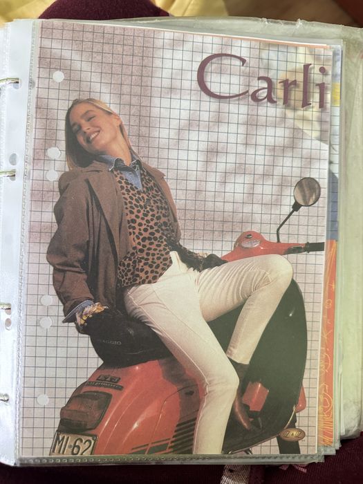 Zestaw karteczek do segregatora z lat 90