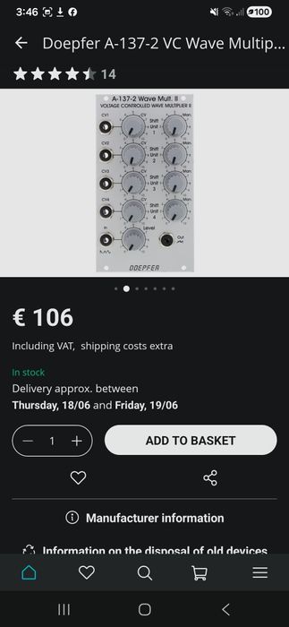 Doepfer A-137-2 Wave Mult II