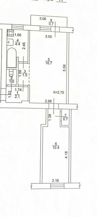2-rooms apartment apartment by the address st. Bulvar Druzhby Narodov (area 40 m²) - Atlanta.ua - photo 5
