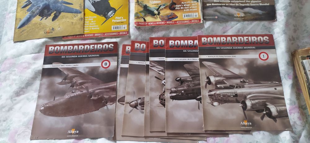 Vendo avião de montar e livros antigos