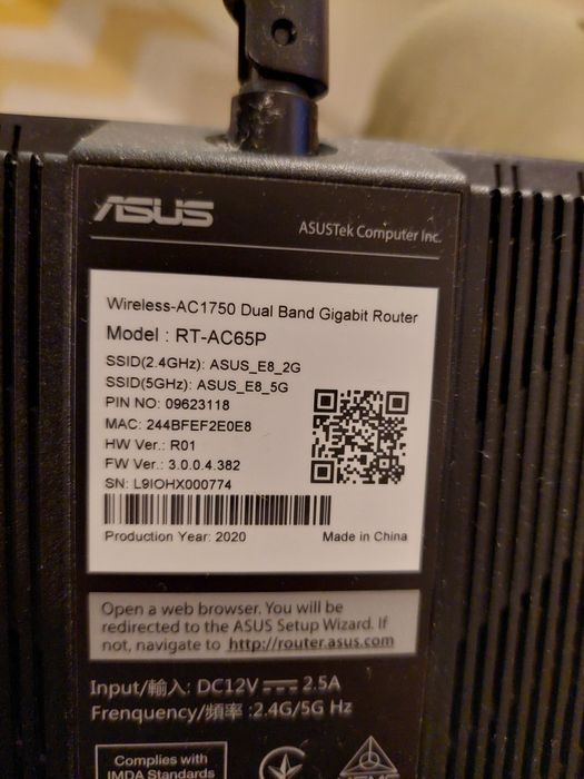 Router asus Rt  AC 65