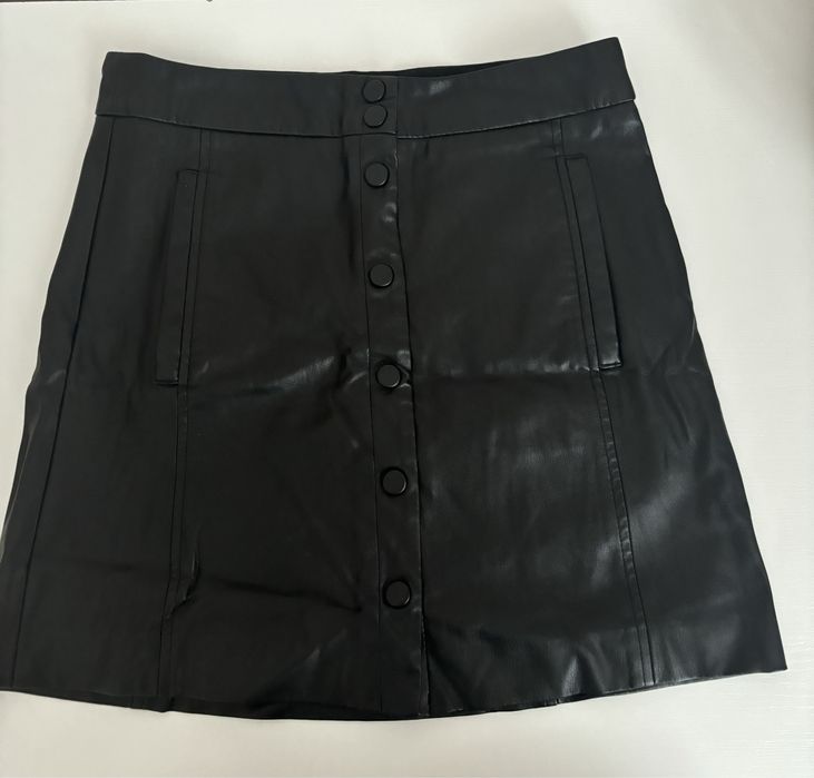 Spódnica skórzana mini