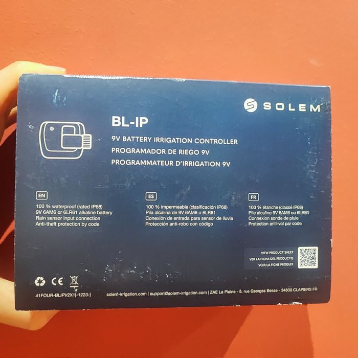 Programador de rega novo