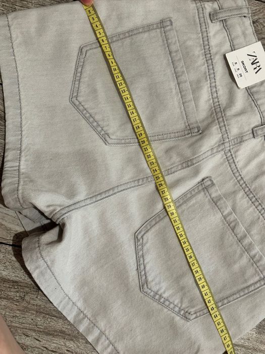 Джинсові шорти спідниця zara сірі, розмір S