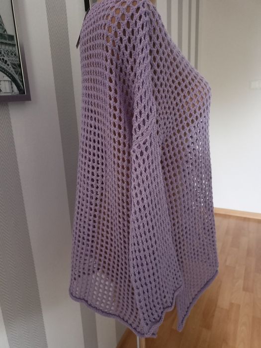 bluzka narzutka ażurowa NOWA z metką wloska oversize