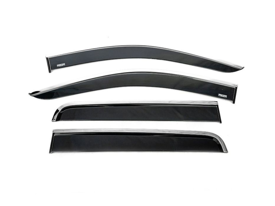 Nissan Navara 2015+ Вітровики з хромом (4 шт, Niken)