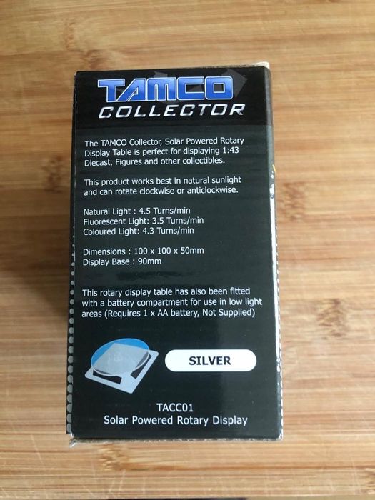 Mesa rotativa movida a energia solar