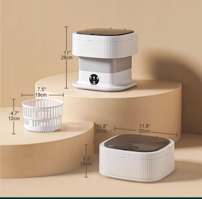 Przenośna  Pralka, 2 w 1 13L Duża Inteligentna Mini Pralka