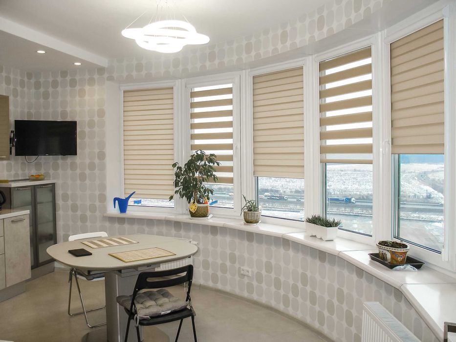 Рулонные шторы на все окна, Римские шторы Тканевые ролеты день ночь