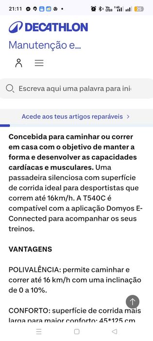 Passadeira domyos t540c