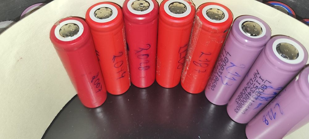 167 pilhas/baterias 18650