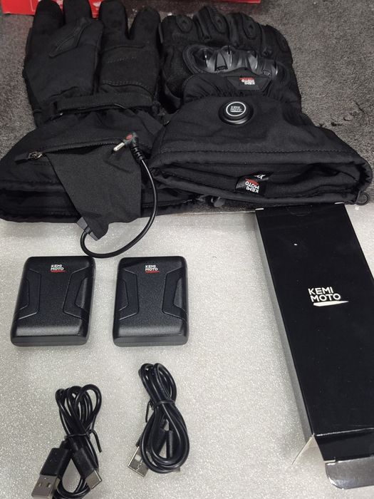 Rękawice na Motor Z Ochraniaczem Podgrzewane