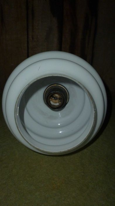 Stara wisząca lampa, PRL