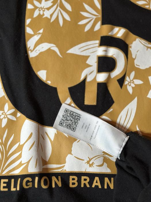 True Religion Men’s Graphic Logo Short Sleeve Shirt Black Size S